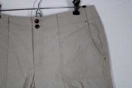 Eddie Bauer 8 Beige Mercer Fit Cotton Stretch Cargo Shorts - £17.74 GBP