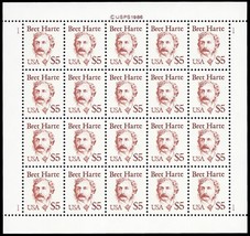 2196, Mint VF NH $5 Bret Harte Sheet of 20 Stamps - Stuart Katz - £95.66 GBP