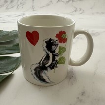 Otagiri Vintage Skunk Love Coffee Mug White Hearts Gibson Greeting Cute ... - $18.80
