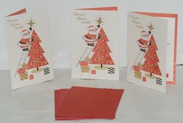 Hallmark XZH 594 1 Santa Decorating Christmas Card Package 3 - £9.41 GBP