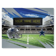 Official NFL Dallas Cowboys Personalized 62&quot; x 84&quot; Washable Rug - £149.22 GBP