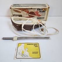Vintage Hamilton Beach Scovill Electric Knife 275ALB Almond with Brown Trim - £7.58 GBP
