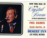 Phil Harris &amp; Frank Sinatra Jr Desert Inn Giant Postcard Las Vegas Nevad... - £10.89 GBP