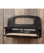 New  large rustic Truck Seat Wall Shelf in distressed metal - 36 inch wide - $239.33 CAD