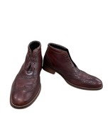 Cole Haan Mens Brown Leather Ankle Wingtip Boots 8M SKU 7796 - $30.84