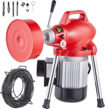 VEVOR Drain Cleaner Machine 66FT X 5/8 Inch, 250W Electric Sewer Snake A... - $324.33