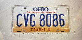 1997 - 2001 Ohio License Plate CVG 8086 Birthplace of Aviation Franklin ... - £8.52 GBP