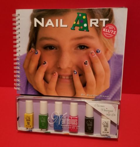 Klutz Craft Book Nail Art Activity Fingernail Decor Supplies Project Ins... - $14.24