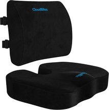 Cloudbliss Seat Cushion For Office Chair,Car Seat,Lumbar And Back Suppor... - $50.96