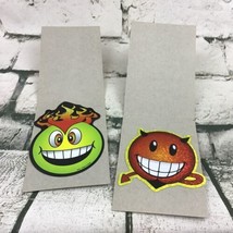 Vintage 90’s Vending Machine Emoji Stickers Lot Of 2 Hot Head Satan Devil  - $9.89