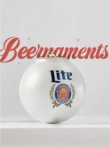 Miller Lite Beernament Holiday Limited Edition Christmas Ornament SET OF 6 - $44.24