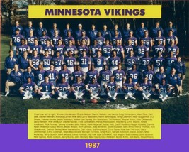 1987 MINNESOTA VIKINGS 8X10 TEAM PHOTO FOOTBALL PICTURE NFL - $4.94