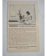 1964 World&#39;s Fair Ad Ikebana Flower Arranging at The Japanese Pavilion - $10.96 CAD