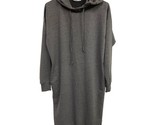 Everyday Basic Hoodie Dress Womens Size 4 Knit Gray Comfy Athleisure Lei... - $14.84