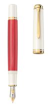Pelikan Souverän M600 B Red-White Fountain Pen - $572.63