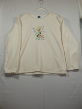 Disney Tinkerbell Pretty Pixie Women&#39;s Medium Fleece Ivory XL - £15.97 GBP