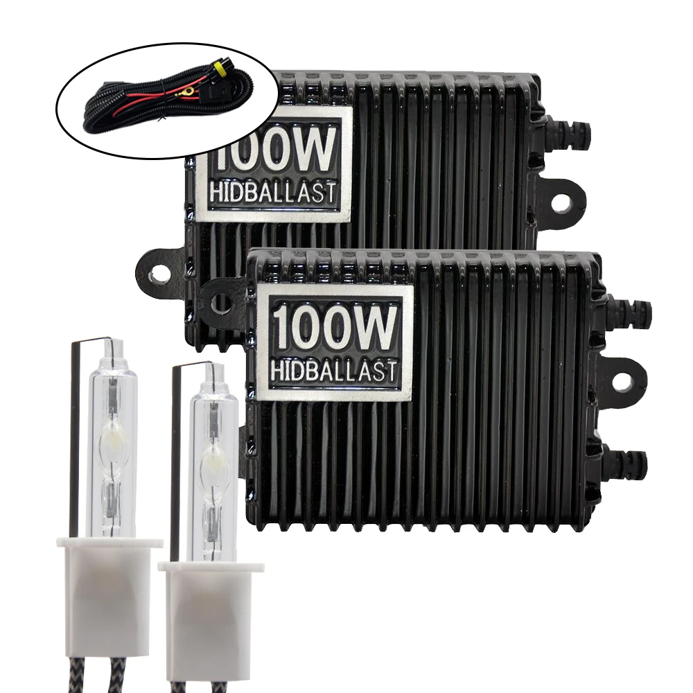 TPTOB 100W Ballast Kit HID Xenon Light Bulb 12V H1 H3 H7 H11 9005 9006 4300k - £138.91 GBP