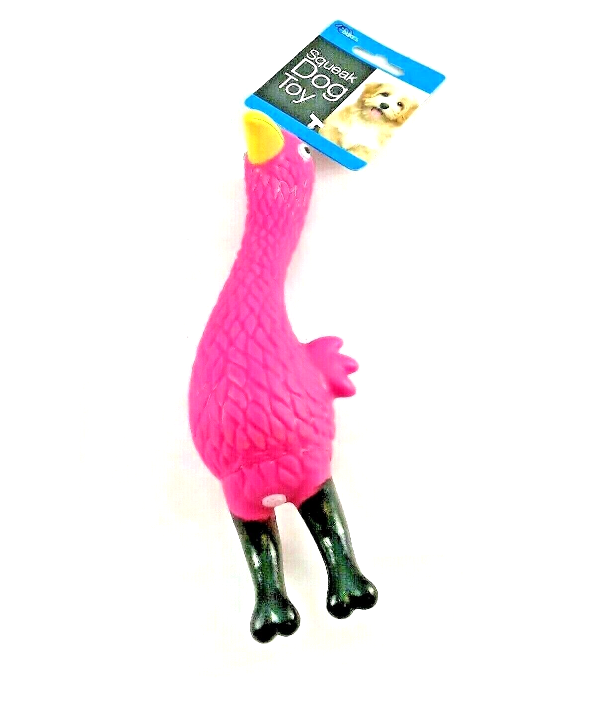 Dog Toys Pink Bird Dogs Puppies Toy 8" x 3" Small Medium Squeaky Squeaker - £6.96 GBP