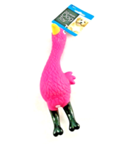 Dog Toys Pink Bird Dogs Puppies Toy 8&quot; x 3&quot; Small Medium Squeaky Squeaker - £7.08 GBP