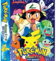 Pokemon Season 1-5 Volume 1 - 273 (End) Dvd Anime English Dubbed Version - £40.57 GBP