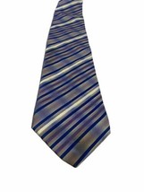 Alain Figaret Blue And Purple Silk Tie Necktie - £14.62 GBP