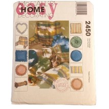 McCall&#39;s Home Decorating 2450 Pattern Neckroll Pillows Headrest Round Sq... - $3.46