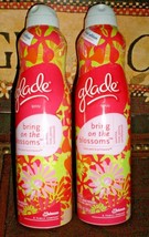 (2) Glade Bring On The Blossoms Jasmine Rose Peony Sandalwood Scent Room Spray - £13.96 GBP