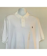 NWT Ralph Lauren InterlockPolo Shirt Mens XL White Embroidered Horse Log... - £33.94 GBP