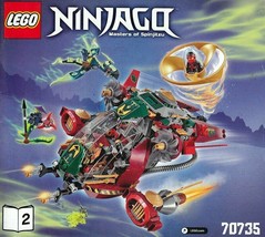 Instructions Book # 2 Only Lego Ninjago Ronin R.E.X 70735 - £5.88 GBP