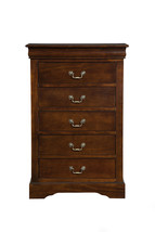 32" Brown Solid Wood Five Drawer Chest - $9,366.54 MXN