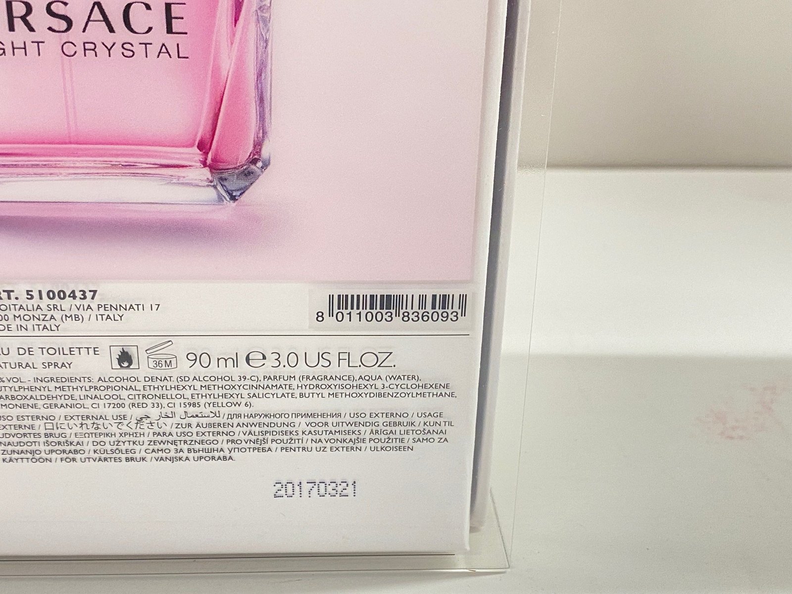 Versace Bright Crystal Set 3pcs gift set for women 3.4oz EDT Spray -NEW WITH BOX Item image 4