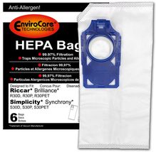 EnviroCare Replacement HEPA Vacuum Cleaner Bags Designed to Fit Riccar B... - $21.28