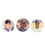 Chicago Cubs Player Pin Back Buttons Lot of 3 Sosa Dernier Wood 3 Inches - €10,58 EUR
