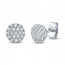 Diana M Jewels 1.01Cts Diamond Pave Circle Stud Earrings Size One Size - $965.08 CAD