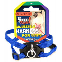 Coastal Pet Size Right Adjustable Nylon Harness for Cats in Blue - £9.51 GBP