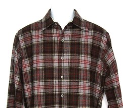 Vintage Pendleton Country Traditionals Wool Flannel Plaid Shirt Men&#39;s Me... - £29.14 GBP