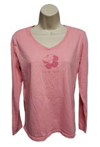Life is Good Day Sunshine Womens Pink XS Long Sleeve Sleep TShirt - £11.70 GBP