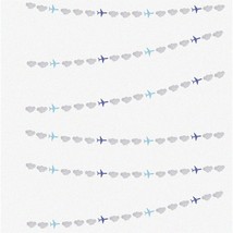 Sky High Celebration - Glittery Airplane Clouds Garland for Aviation The... - $35.63