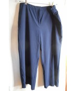 QVC Susan Graver Women&#39;s Pants Sz 20W Chelsea Stretch Wide Leg Crop Blue... - $10.00