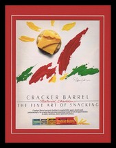 1986 Cracker Barrel Cheese Framed 11x14 ORIGINAL Vintage Advertisement - £27.17 GBP