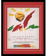 1986 Cracker Barrel Cheese Framed 11x14 ORIGINAL Vintage Advertisement - £27.12 GBP