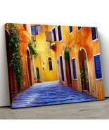 Mediterranean City Artwork, Italian Sea Artwork 21,Landscape Canvas Wall... - £28.30 GBP+