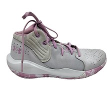 Under Armour UA Jet 21 Gray Pink Basketball Shoes Size M7 W8.5 7Y - £31.96 GBP