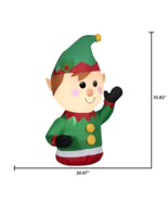 Car Buddy 3ft Airblown Inflatable Christmas LED Santa&#39;s Elf for Passenge... - £17.82 GBP