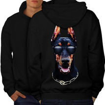 Doberman Animal Cool Dog Sweatshirt Hoody Animal Mob Men Hoodie Back - £16.58 GBP