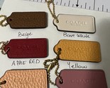 COACH Bag Hang Tag / Key Chain / authentic 2.25 *1 in  Aprox pick one - $22.28+