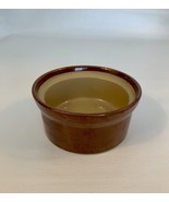 Pearson's of Chesterfield One Crock Bowl Stoneware Brown Two Toned 5" x 2.5" - $6.78