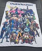 Blizzard Surreal Overwatch Cast Group Soft Fleece Throw Blanket 45x60 - £16.71 GBP