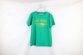 Vtg Champion Mens Medium Spell Out Key West Florida Shark Short Sleeve T-Shirt - £19.74 GBP