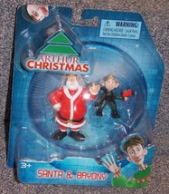 2011 Arthur Christmas Santa &amp; Bryony Elf 2 Pack Figure Set New In The Package - £20.09 GBP
